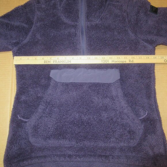 The North Face Purple Sherpa Half-Zip Hoodie Pullover | Size Small - Picture 6 of 15